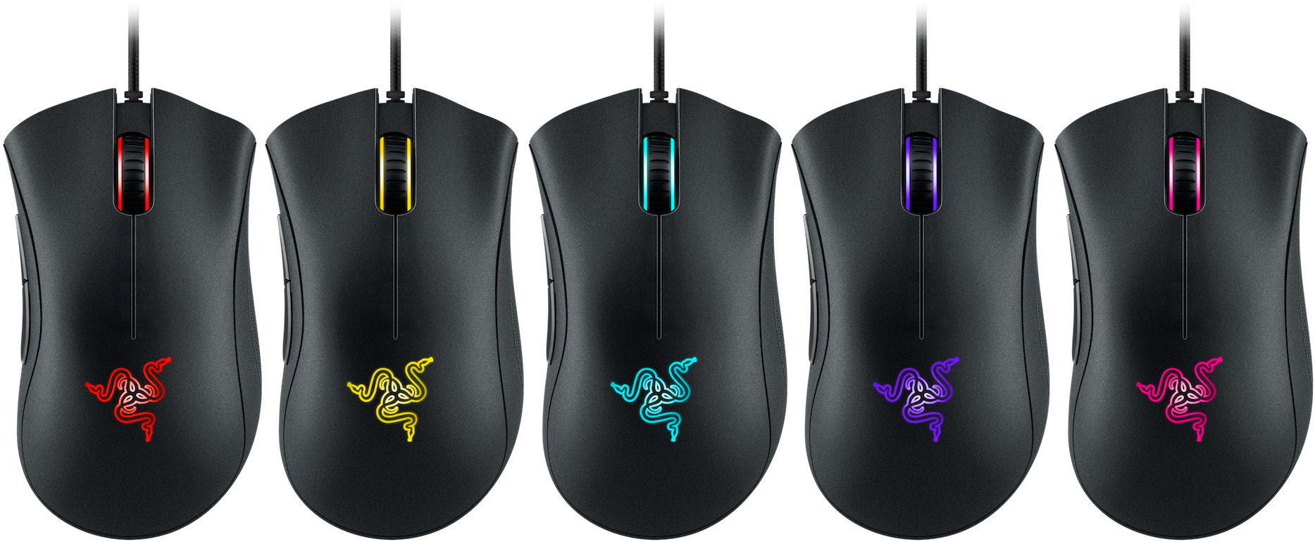 Razer Has Announced The Arrival Of The Deathadder Chroma - Razer Deathadder Chroma Gaming Mouse (1920x843), Png Download