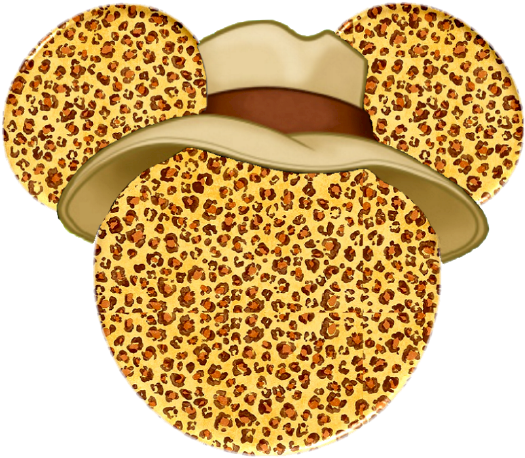 Mickey Mouse Icons Clipart - Animal Print (543x474), Png Download