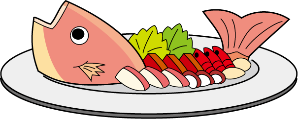 Fish - Sea Food Clipart Png (605x243), Png Download