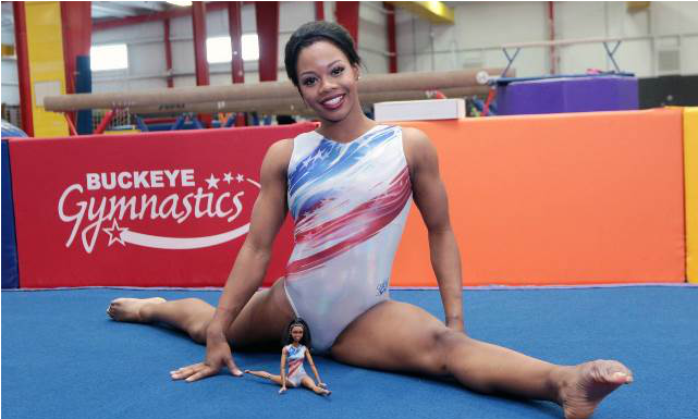Gabby With Barbie - Atlet Senam Lantai Indonesia (1100x384), Png Download
