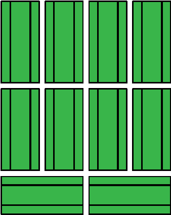 10 Bale Flat - Symmetry (350x438), Png Download