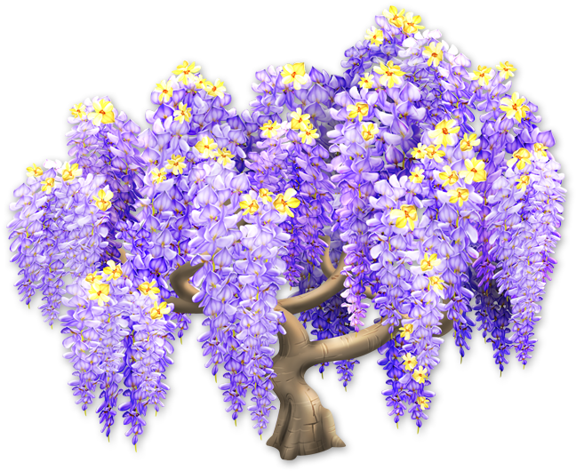 Image Tree Png Hay Png Royalty Free - Hay Day Wisteria Tree (647x647), Png Download