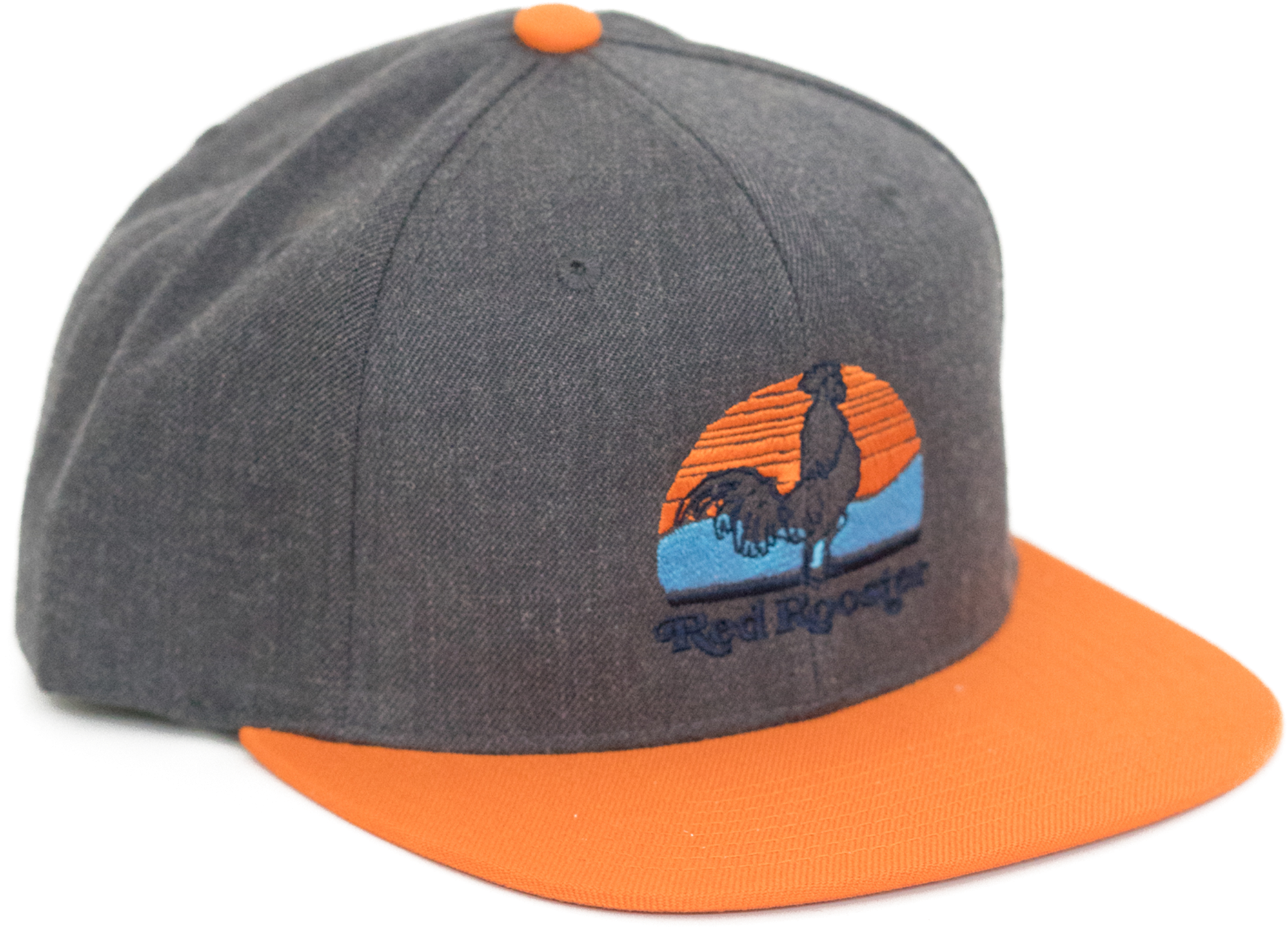 Gray & Orange Wool Snapback - Baseball Cap (2250x3000), Png Download