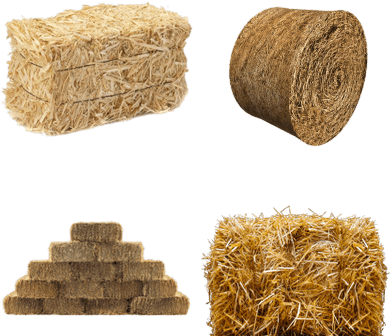 13 Inch Straw Bale (400x400), Png Download