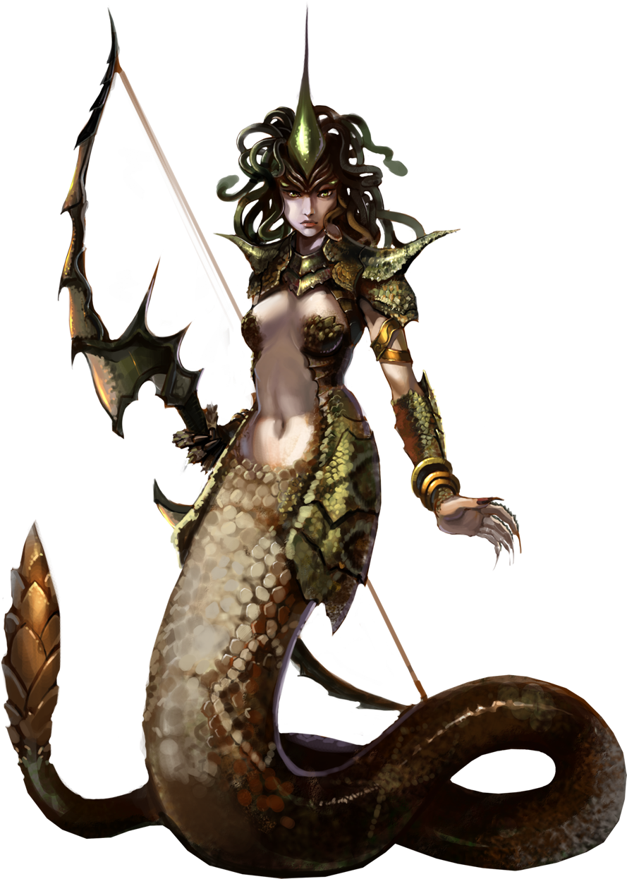 Heroes Of Might And Magic Troglodyte - Heroes Of Might And Magic Online Medusa (938x1280), Png Download
