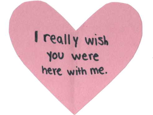 Image - L Wish You Were Here With Me (500x437), Png Download