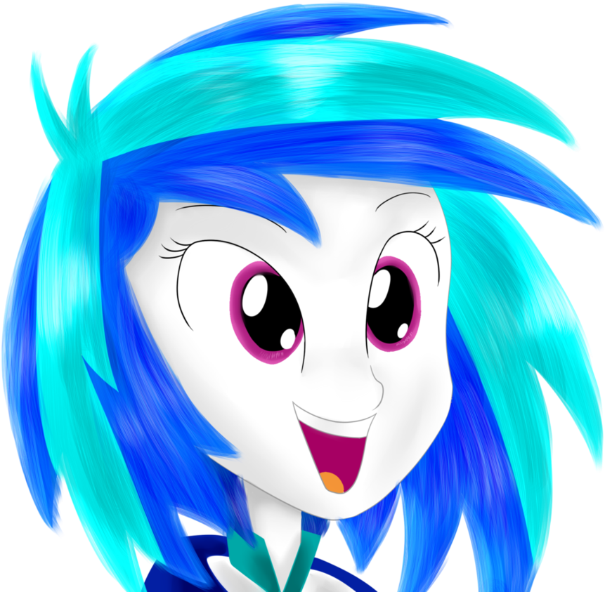 Happy Equestria Girl Vinyl Scratch By Dragonfoorm On - My Little Pony: Equestria Girls (894x894), Png Download