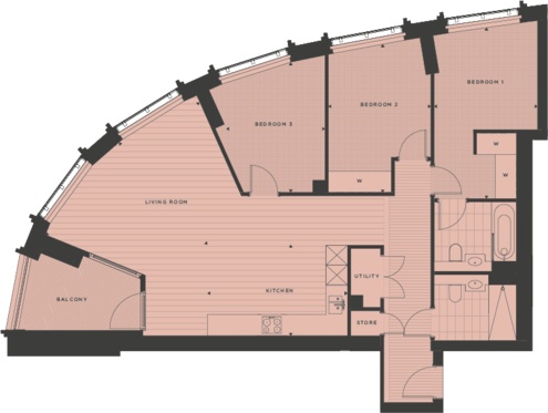 Approximate Measurements Only, They Are Not Necessarily - Floor Plan (495x373), Png Download