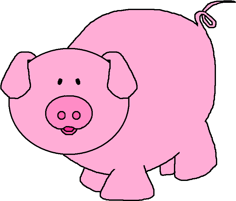 2014 Clipartpanda Com About Terms Uq0nrf Clipart - Clip Art Of A Pig (828x682), Png Download