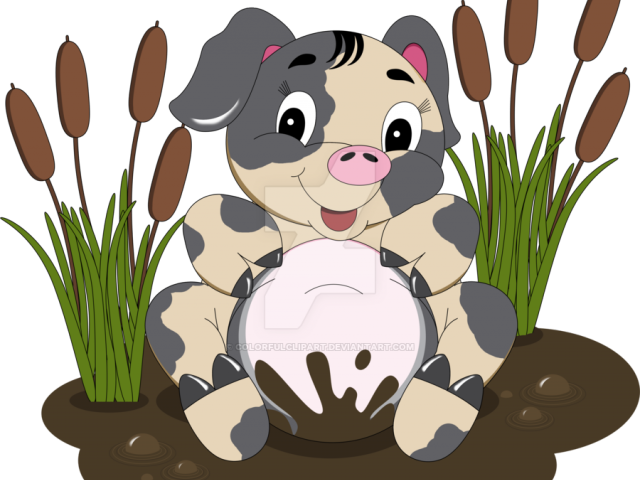 Mud Clipart Pig Face - Mud Clipart Png (640x480), Png Download