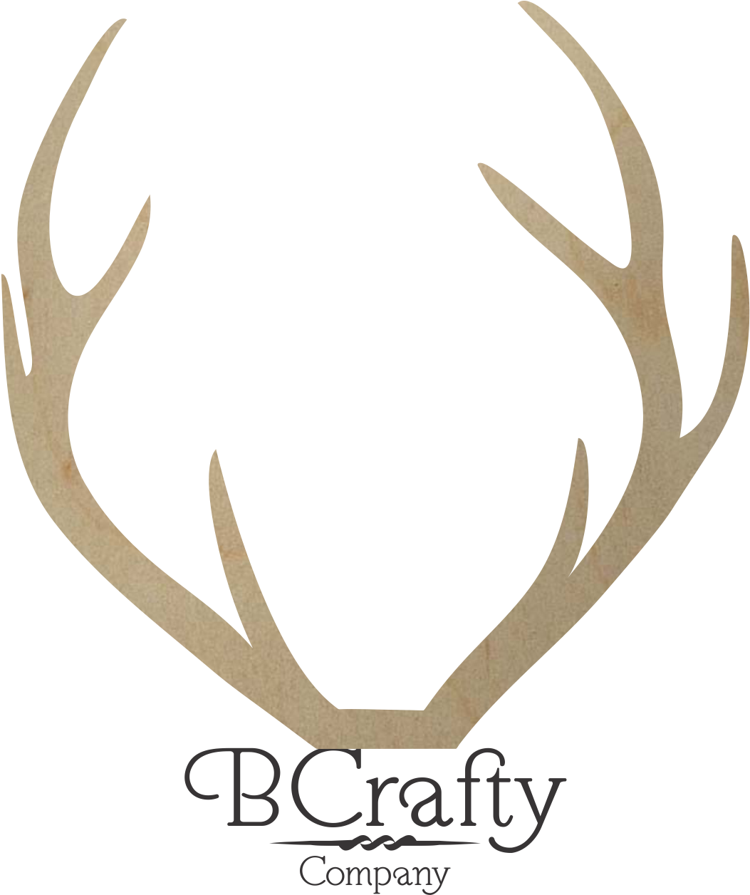Wooden Deer Antler Shape - Elk (1124x1690), Png Download
