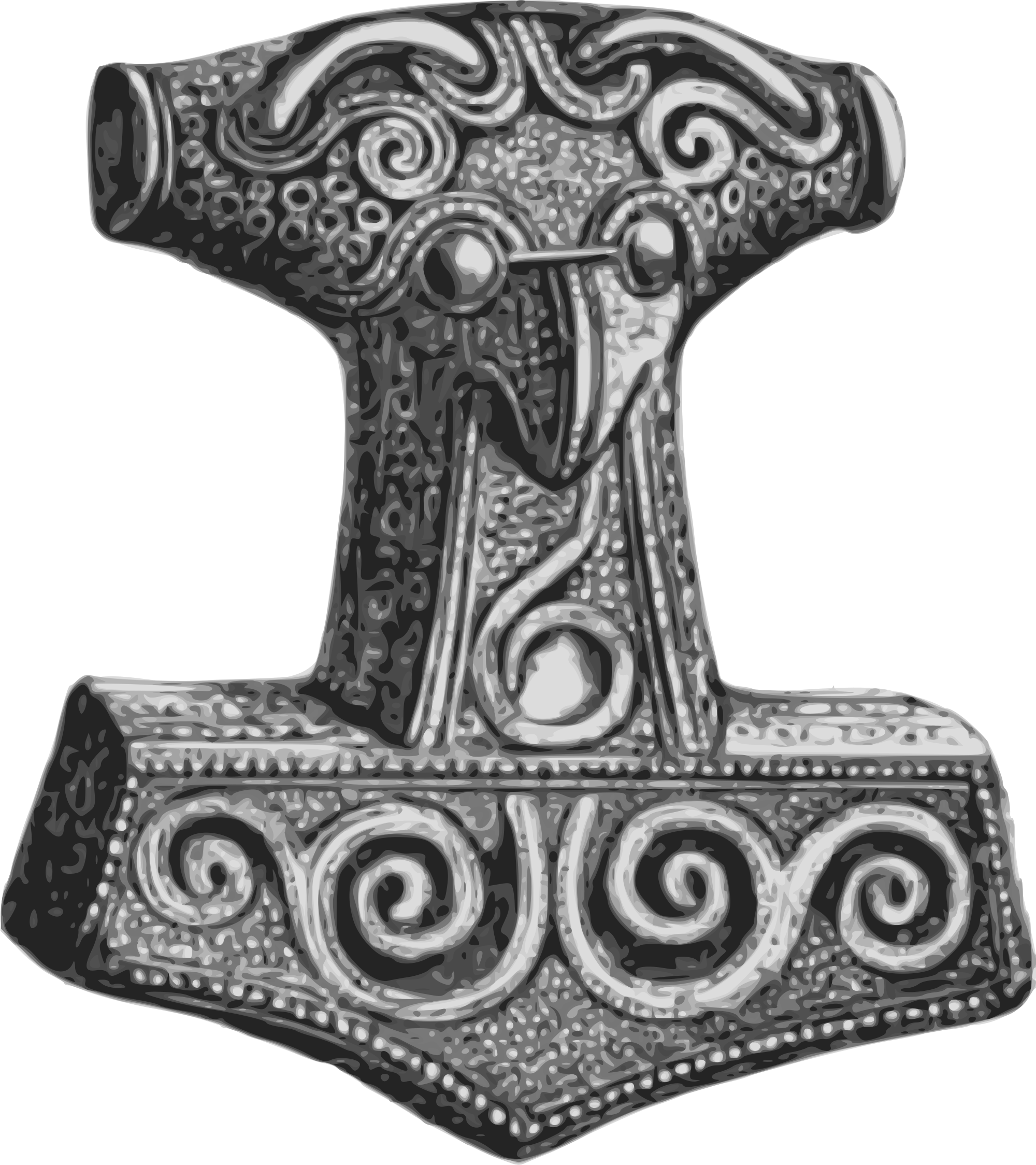 Open - Thors Hammer (2000x2248), Png Download
