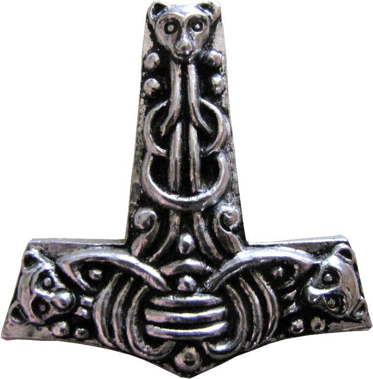Faroese Thor's Hammer Pendant - Viking Jewellery Png (821x821), Png Download