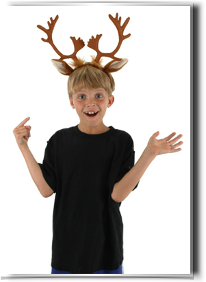 Reindeer Headband - Reindeer Antler Headband (312x412), Png Download
