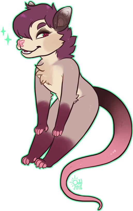 [commission] Possum - Cartoon (702x936), Png Download
