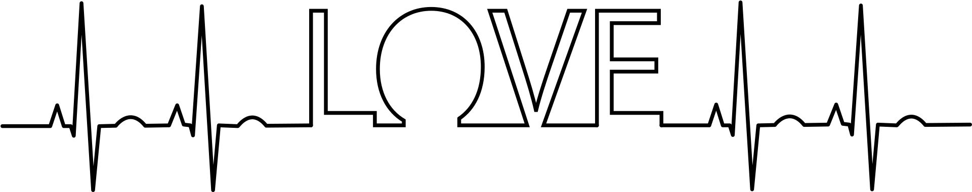 Love Ekg - Transparent Background Nursing Logos (1920x960), Png Download