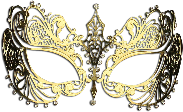 Gold Series Laser Cut Metal Venetian Pretty Masquerade - Luxury Mask Women's Laser Cut Metal Venetian Pretty (1024x620), Png Download