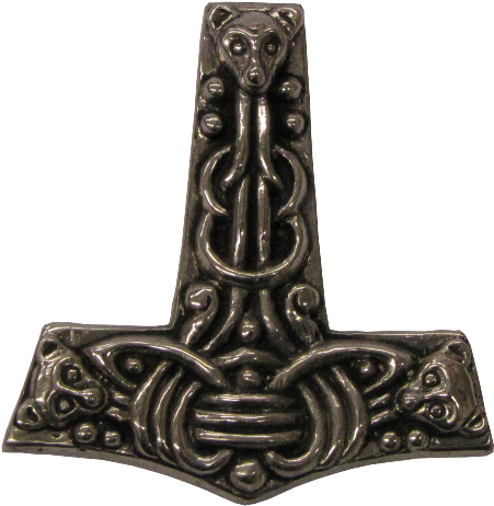 Faroese Thor's Hammer Pendant Necklace - Cross (705x706), Png Download