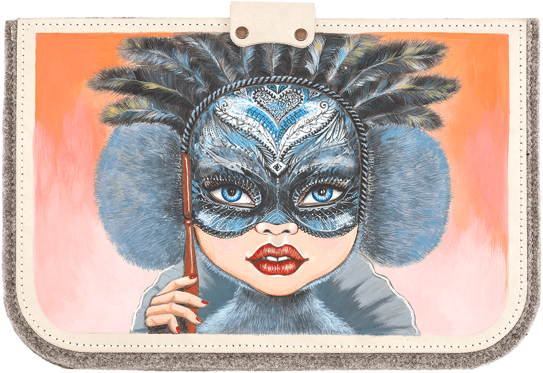 Buy Felt Handmade Macbook Case For Girls Venice - Venice (1080x742), Png Download