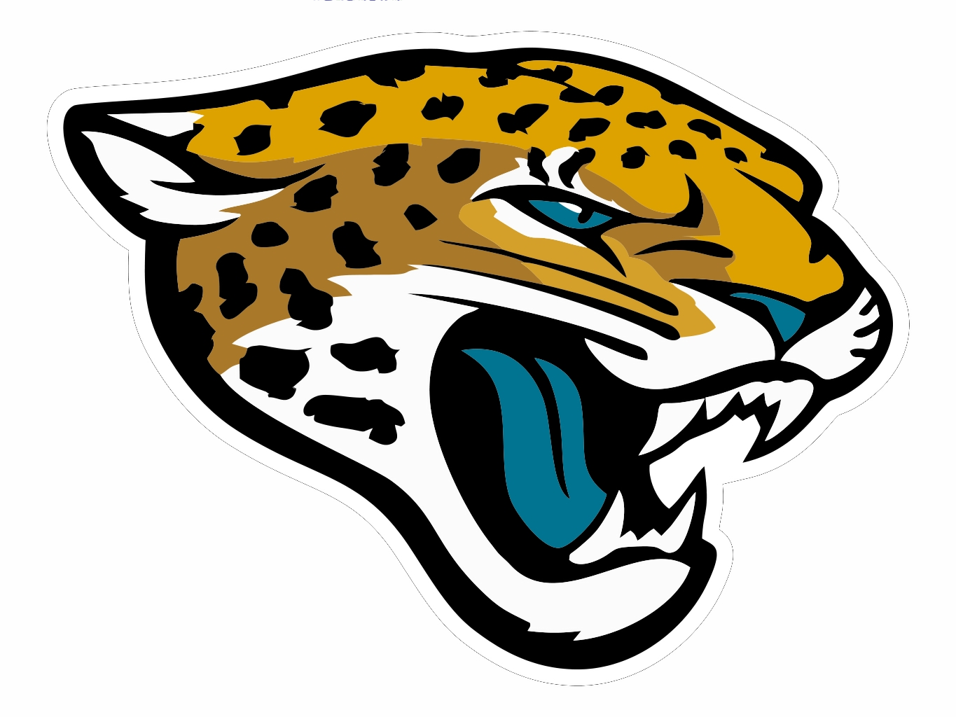 Jaguar Paws Images - Jaguar Face Clip Art (1365x1024), Png Download
