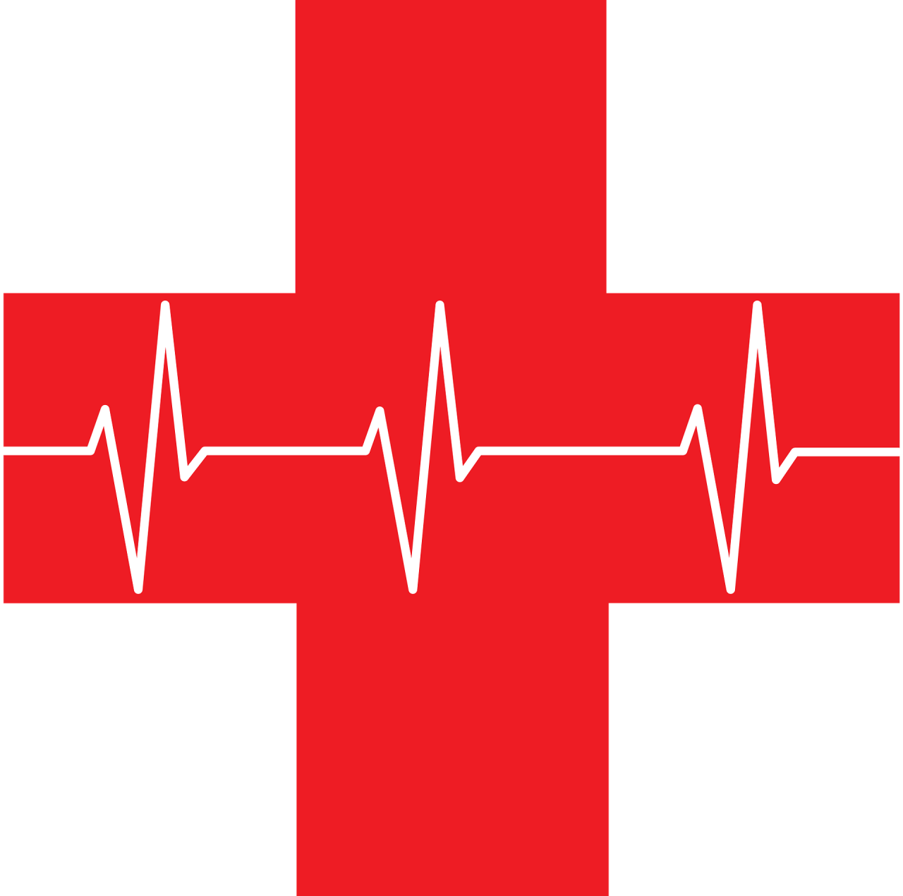 Ekg 3312504 1920 U1kabev3z4 - Red Cross (1280x1270), Png Download