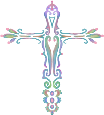 Watercolor Cross Png (500x500), Png Download