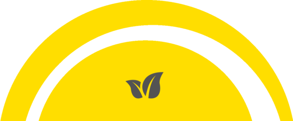 Half-sun (600x249), Png Download