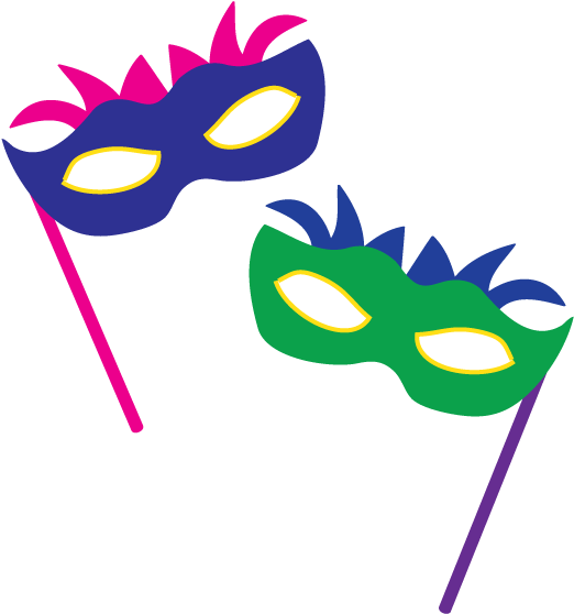 Masquerade Clip Art - Carnival Masks Clip Art (546x577), Png Download