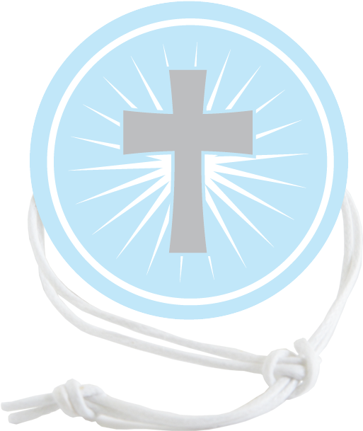 Pink Cross Baptism Napkin Ring By Napkinknot On Etsy - Cross (1080x1080), Png Download