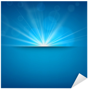Blurry Blue Background With Lens Flare - Lens Flare (400x400), Png Download