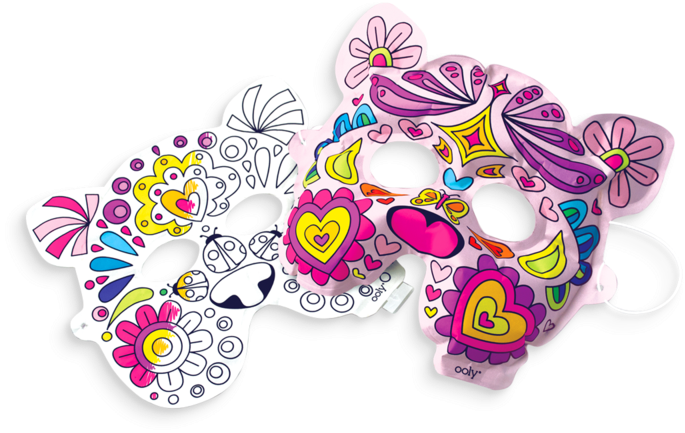 3d Colorables Creative Critter Masks - 3d Craft Kits By Ooly - 3d Colorables: Creative Critter (400x400), Png Download