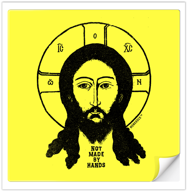 Jesus Not Made By Hands Sticker - Jesus (800x800), Png Download