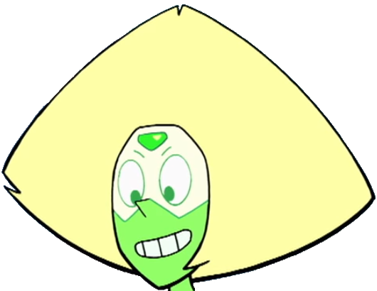 Same Old World Peridot Big Hair - Cartoon (530x410), Png Download