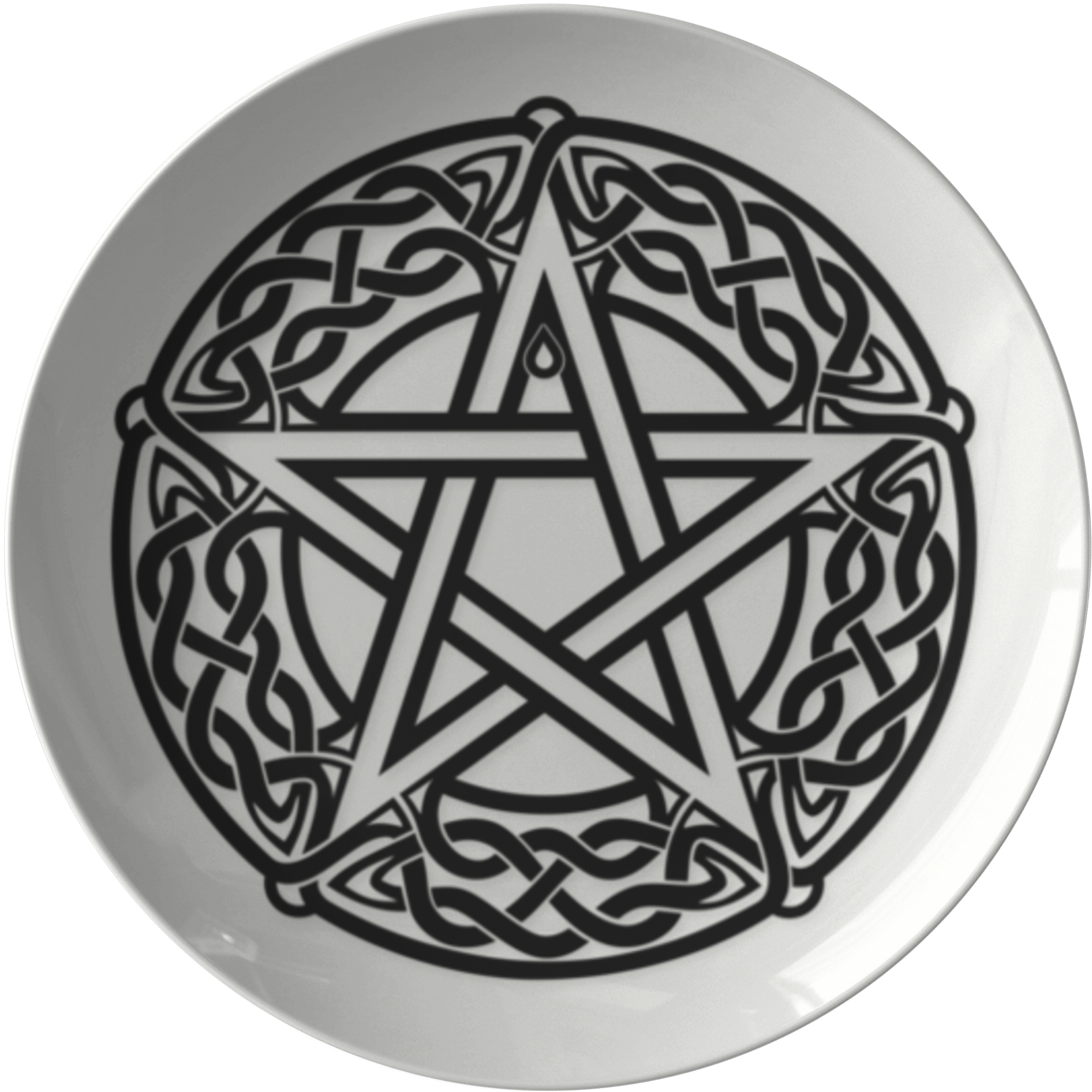 Wicca Pentacle Plate (2000x2000), Png Download