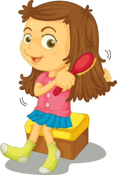 Brush - Brush Your Hair Clipart (382x568), Png Download