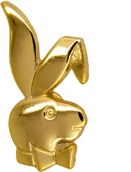Playboy Bunny Pin, Gold - Gold (600x600), Png Download