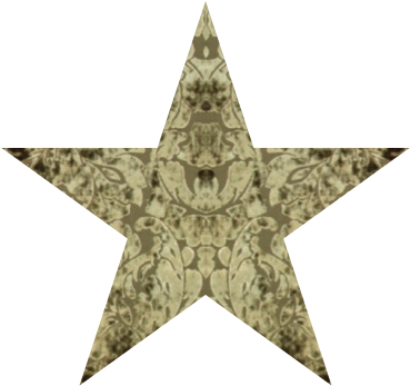Pentacles - Golden Glitter Star Png (386x382), Png Download