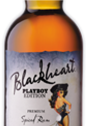 Playboyrum - Blackheart Premium Spiced Rum - 750 Ml Bottle (755x503), Png Download