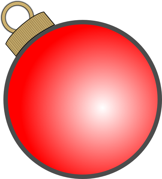 Christmas Ball Clip Art At Clker Com - Christmas Ball Ornament Vector (540x595), Png Download