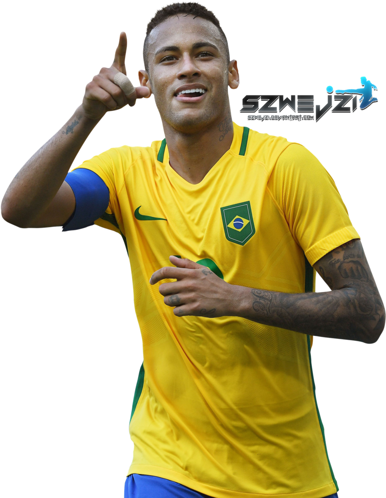 Neymar Brazil 2018 Png (791x1011), Png Download