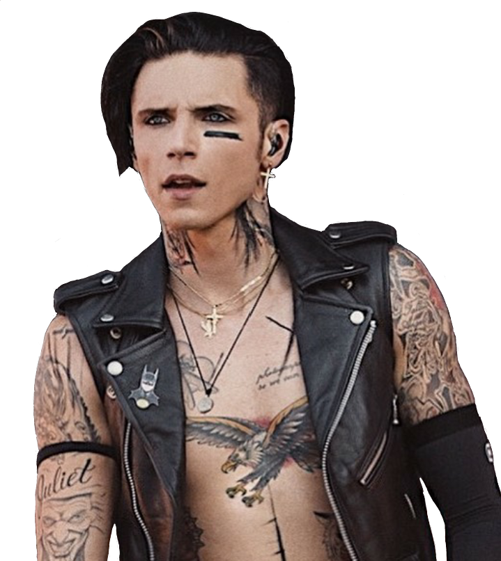 Andy Andybiersack Andysixx Andyblack - Andy Biersack (719x806), Png Download