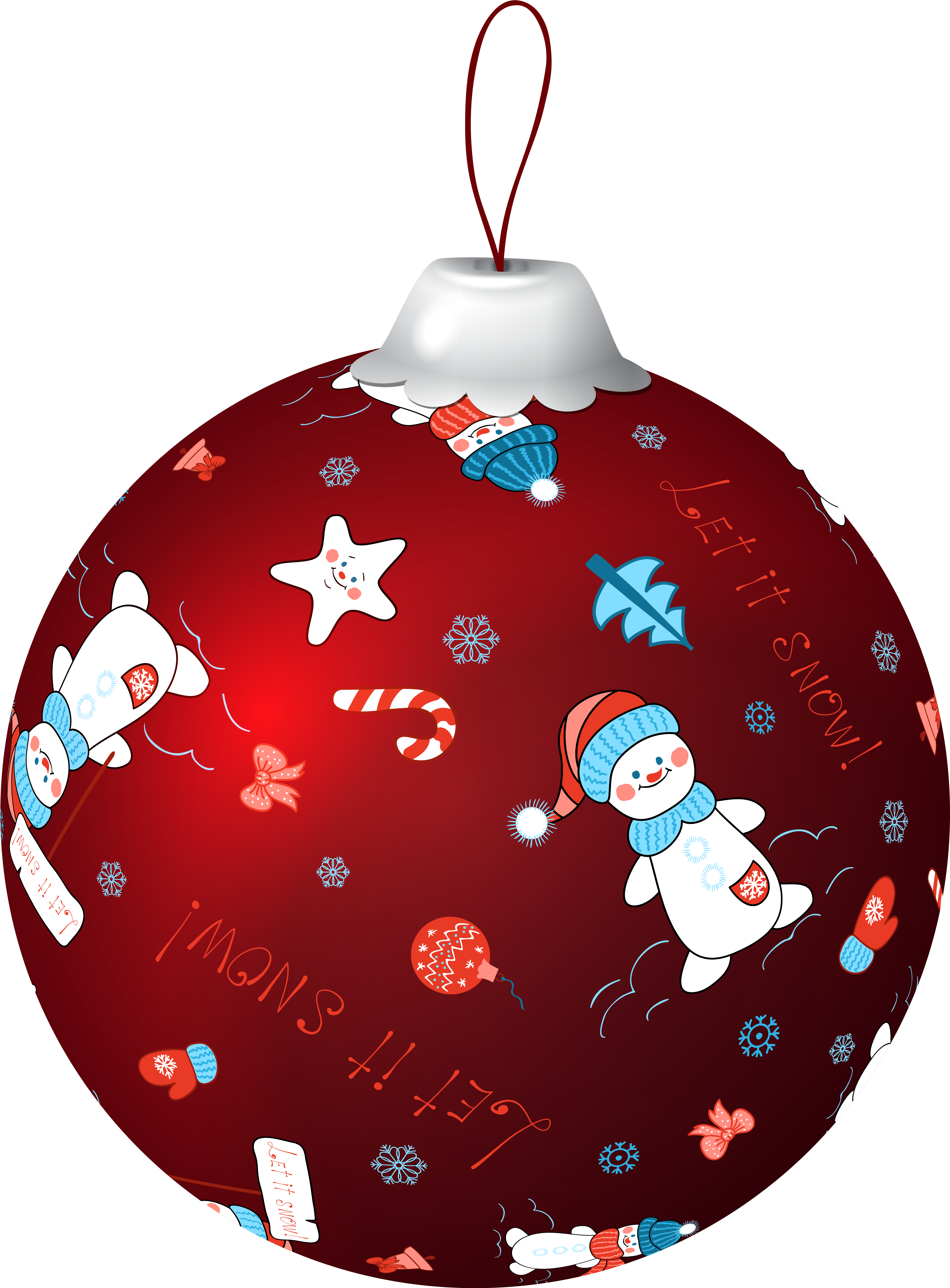 Red Christmas Balll Ornaments (4535x6151), Png Download