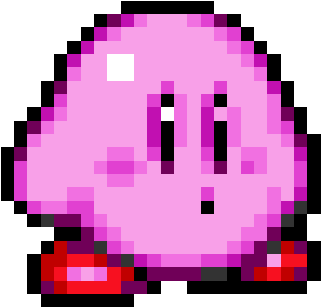 Normal Kirby Super Star - Kirby Super Star Kirby Sprite (480x480), Png Download
