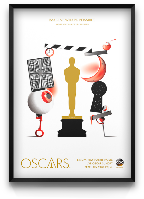 Alex Trochut Oscars (700x945), Png Download
