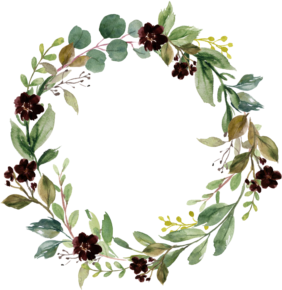 Floral Wreath 8 - Wedding (1000x1031), Png Download