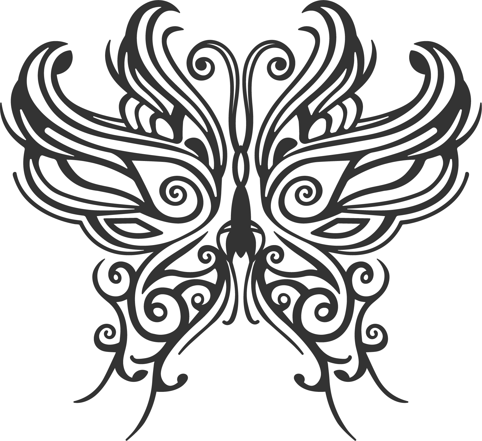 Butterfly Designs Transparent Free - Tattoo (1628x1490), Png Download