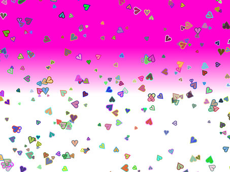 Effect Confetti Birthday Heart Party Color - Happy Birthday Effect Png (453x340), Png Download