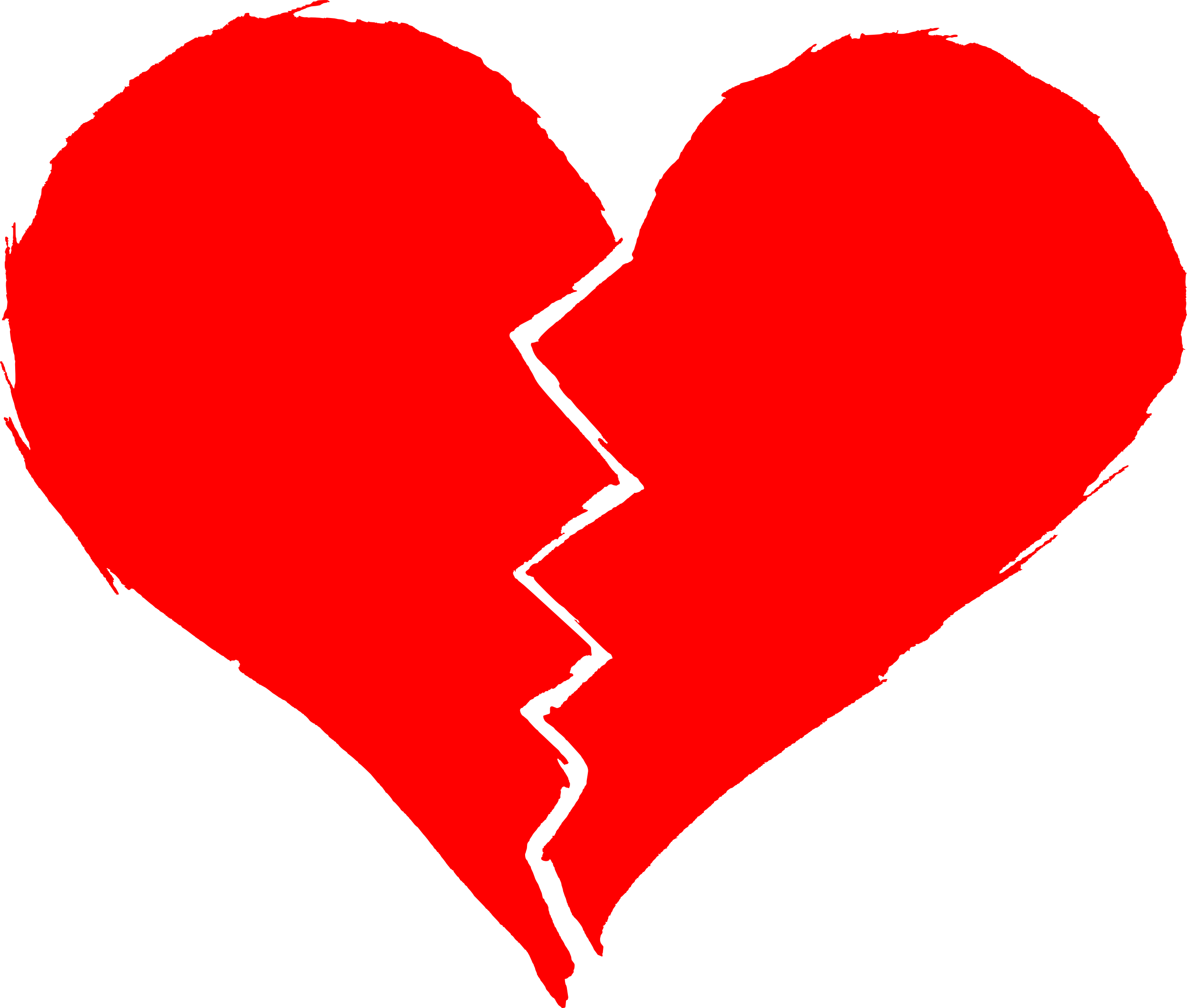 Free Download - Draw A Big Heart (2500x2123), Png Download