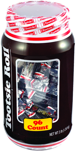 Snack-sized Bar Tubs For Fresh - Tootsie Roll Chocolate Large 96 Count (500x500), Png Download