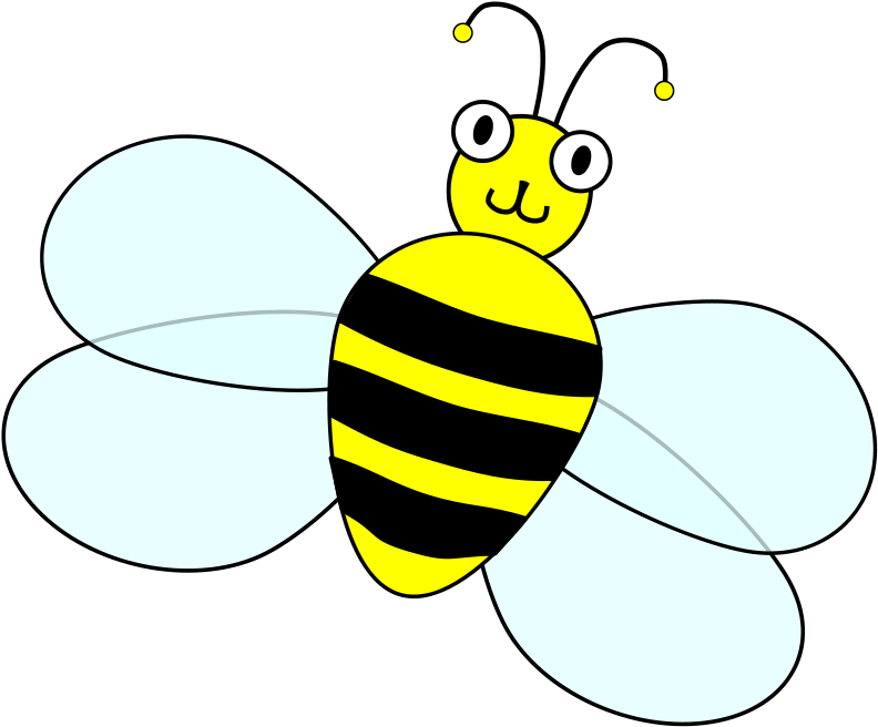 Image Of Flying Bee Clipart Small Bee Clip Art - Custom Cartoon Bee Mousepad (800x800), Png Download